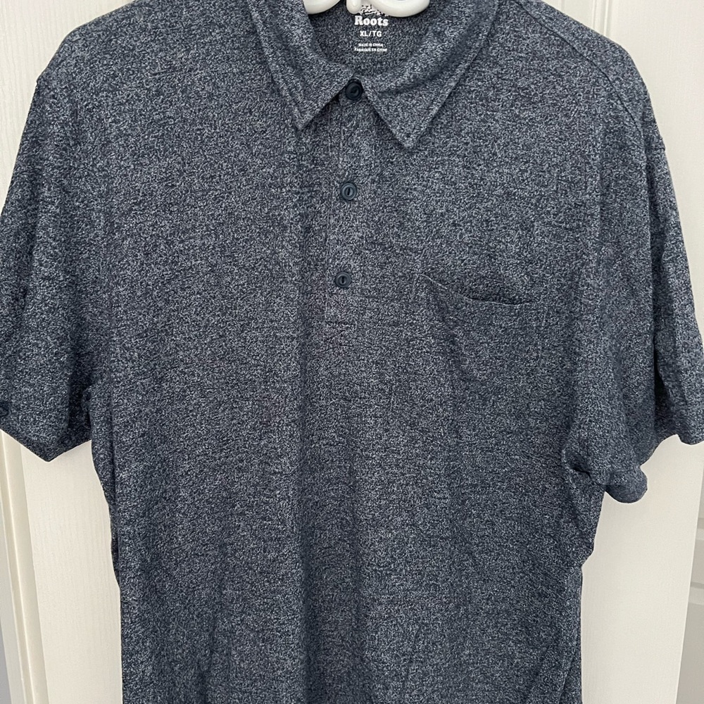 Roots Men's dark blue and grey Polo Shirt